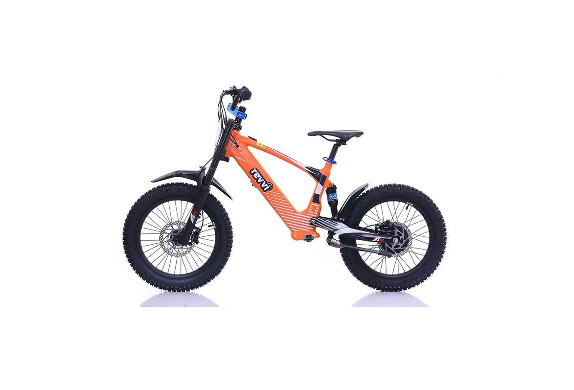 Revvi 18″ Kids Electric Motor Bike – 36V 500W Hub Motor, 3-Speed Settings & Off-Road Tyres