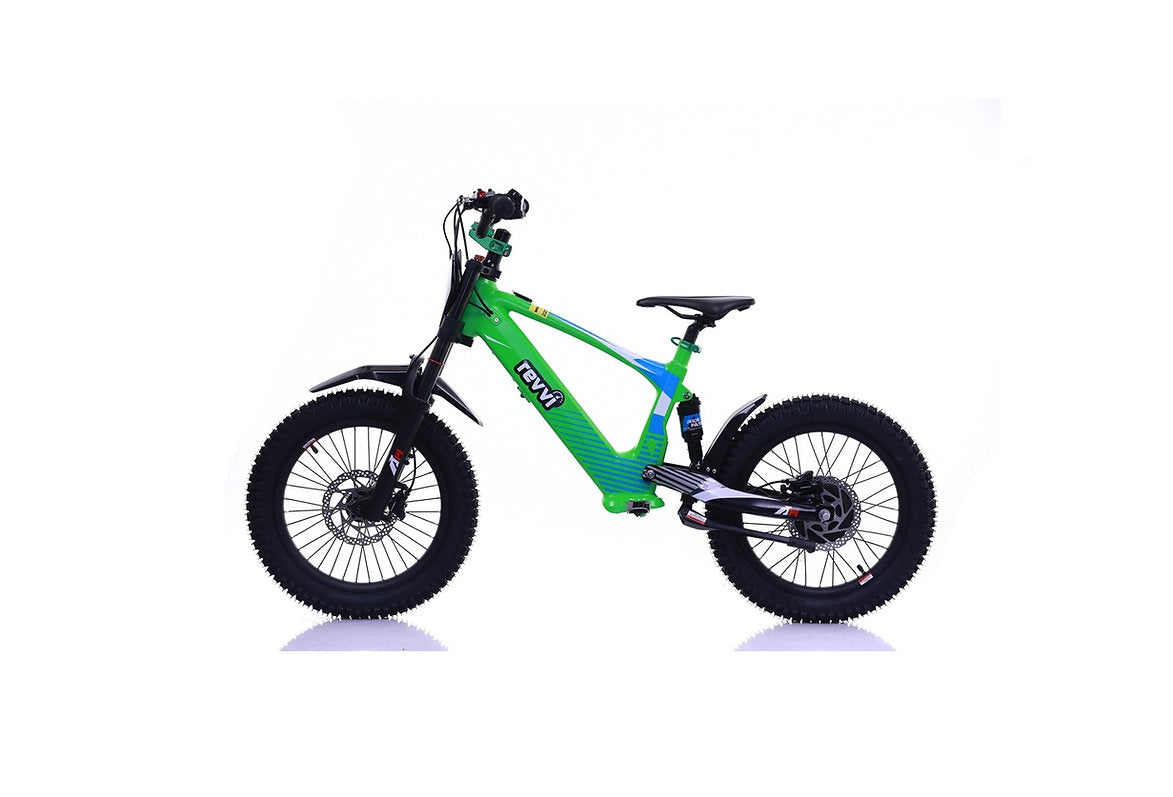 Revvi 18″ Kids Electric Motor Bike – 36V 500W Hub Motor, 3-Speed Settings & Off-Road Tyres