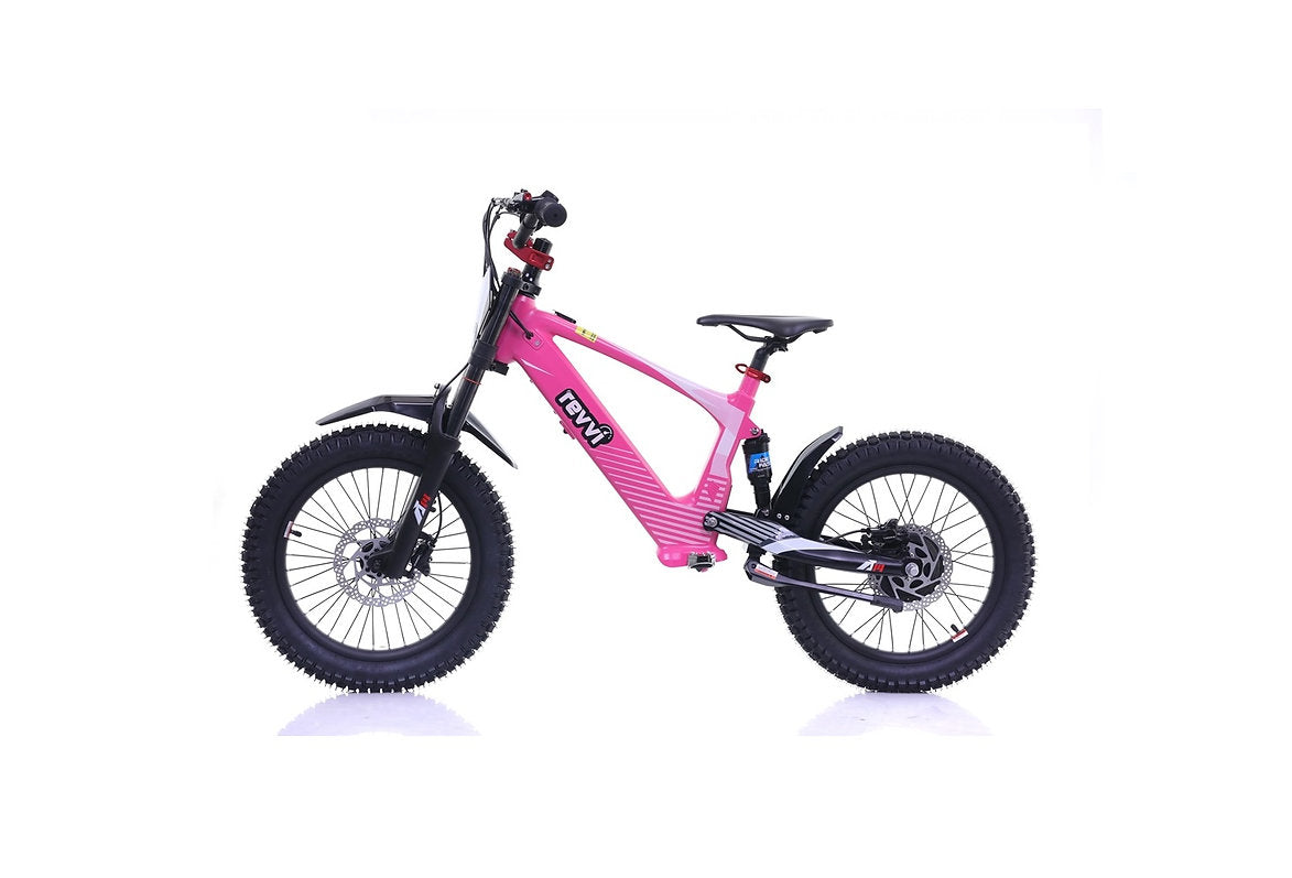 Revvi 18″ Kids Electric Motor Bike – 36V 500W Hub Motor, 3-Speed Settings & Off-Road Tyres